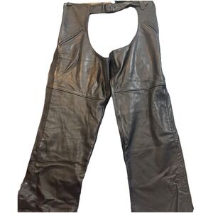 Wilsons Leather Experts Men's Motorcycle Chaps, Medium Size ~Excellent Condition